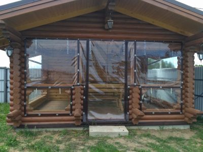 Мягкие окна для беседки